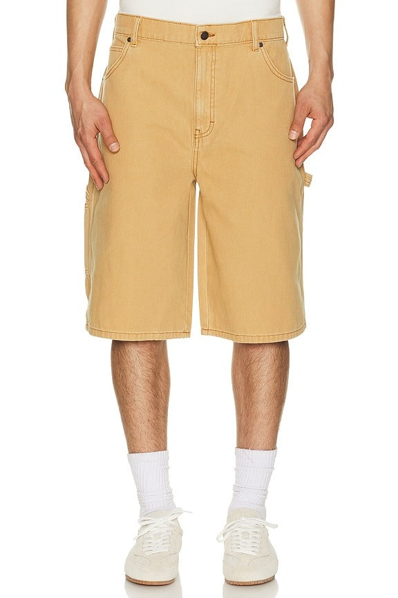 Worn in Relaxed 13" Carpenter Shorts in Brown Duck