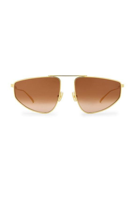 Aviator Sunglasses in Gold & Brown