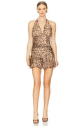 Mave Mini Dress in Leopard