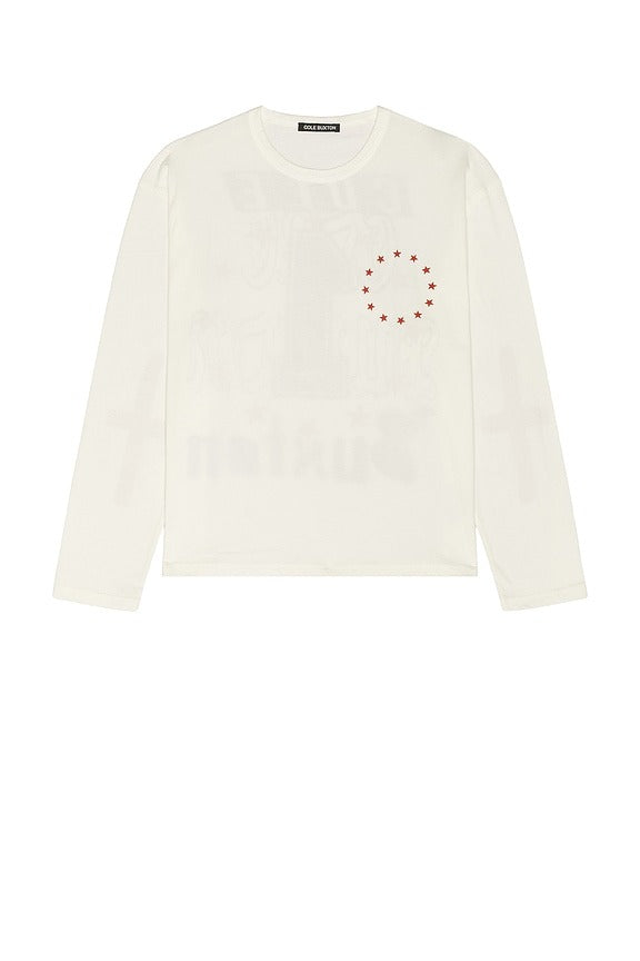 Long Sleeve T-shirt in Vintage White