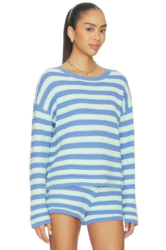 Beach Sweater in Sapphire Sea