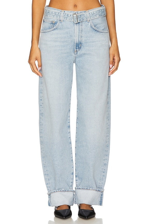 Cuffed Taper Jeans in Dew Point