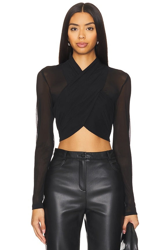 Aliyah Top in Black