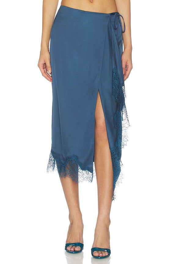 Bree Skirt in Ash Blue & Ash Blue