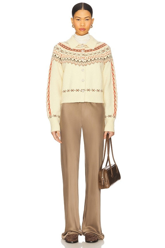 Cloud Chalet Cardigan in Mist Combo