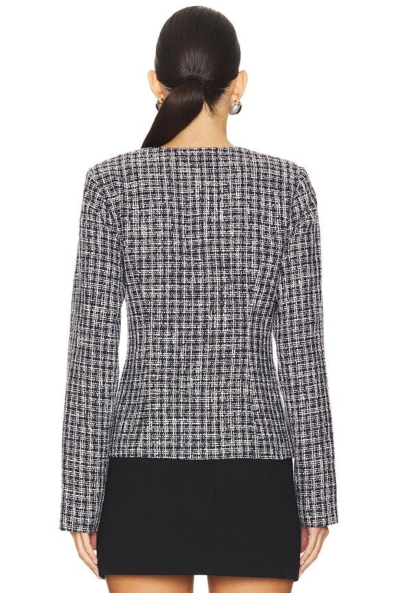 Evelyn Jacket in Navy & White