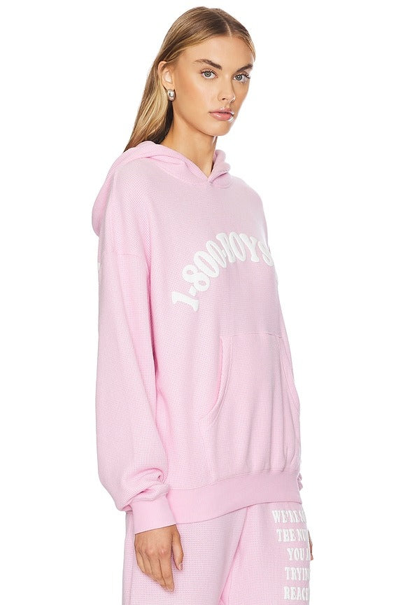1-800 Revamped Racer Hoodie in Pink