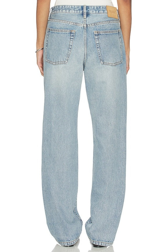 Sol Relaxed Wide Leg Pant in Light Vintage