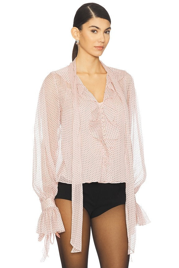 Linette Top in Pink Nude