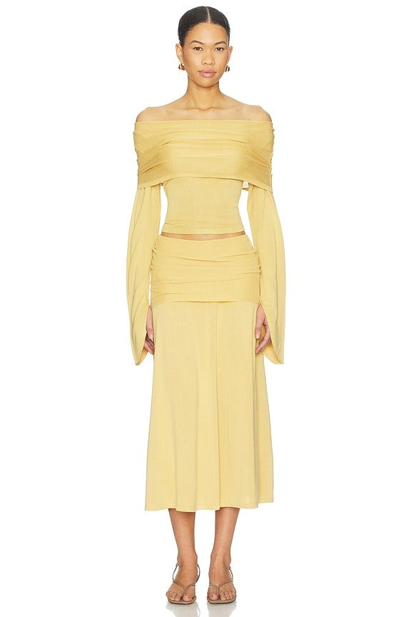 Rylin Top in Saffron