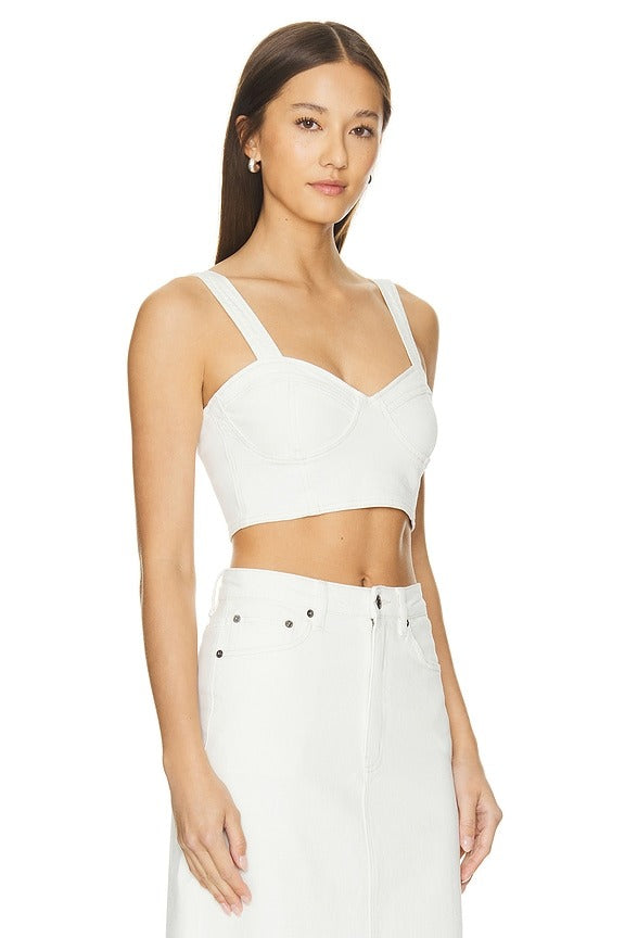 Evianna Bustier in Off White