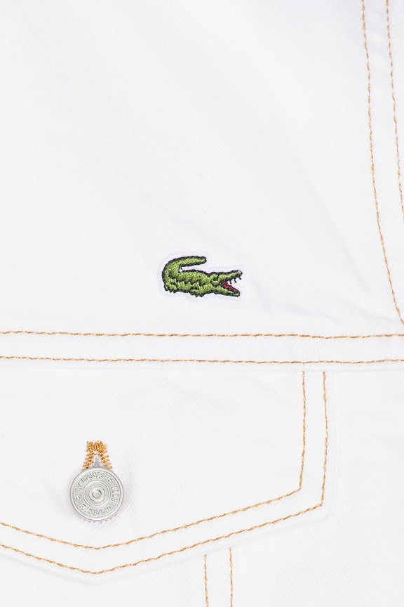 Slim Fit Denim Jacket in White