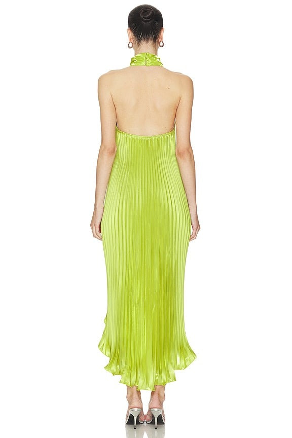 Caribbean Mini Dress in Lime Gloss