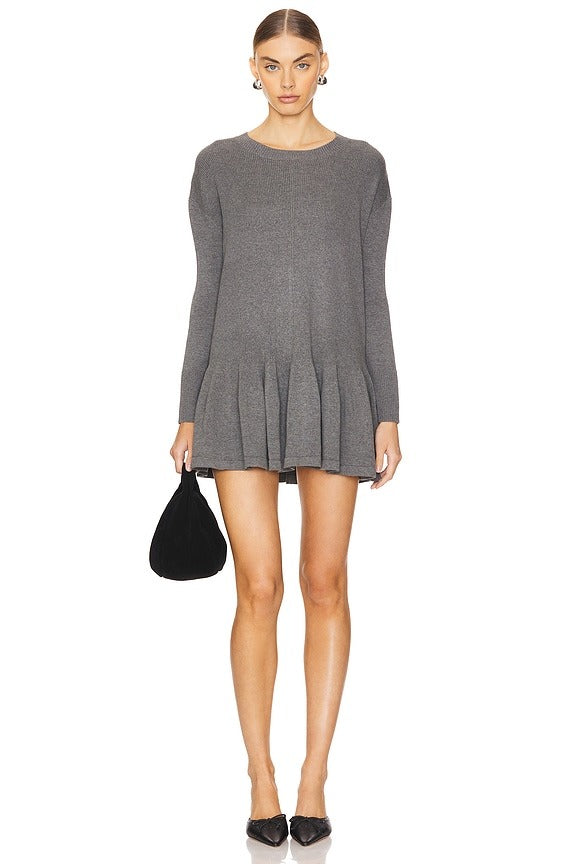 Time On My Side Mini Dress in Dark Grey