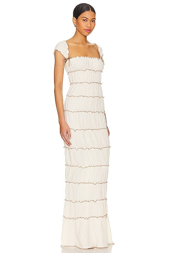 Mathilda Maxi Dress in Ivory
