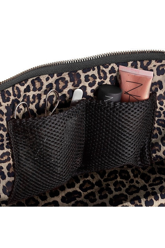 Vacationer in Black & Leopard Nylon