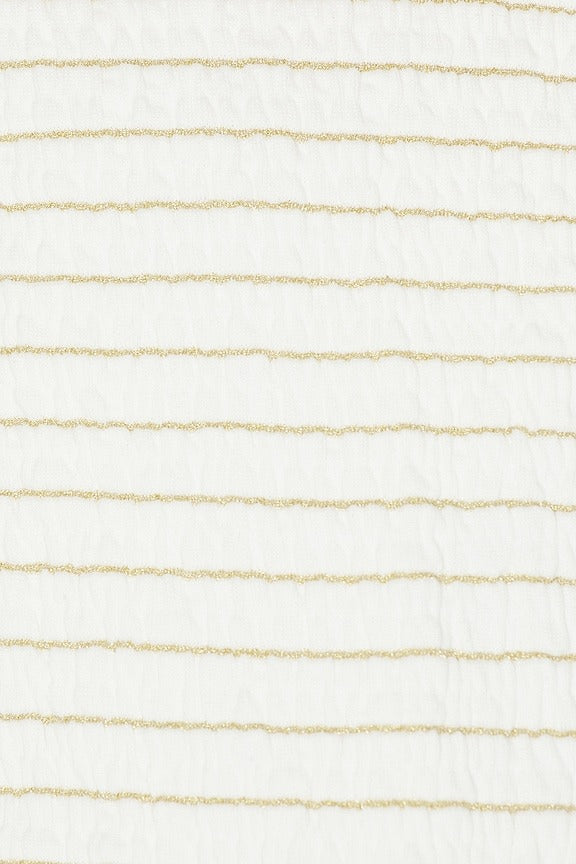Lurex Pucker Levy Bottom in White