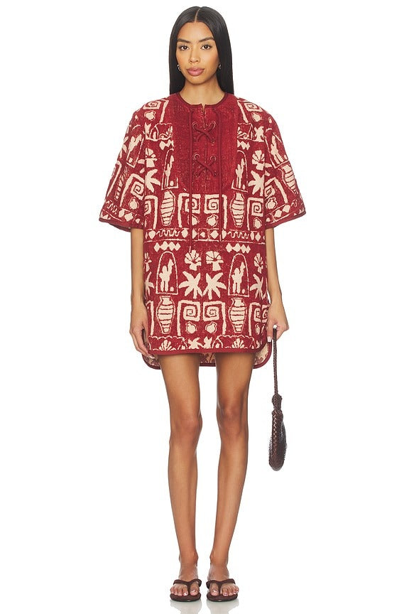 Maya Mini Coverup in Rust
