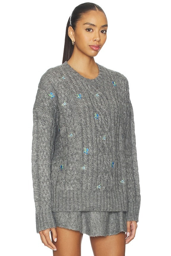 Etta Jumper in Medium Heather Grey