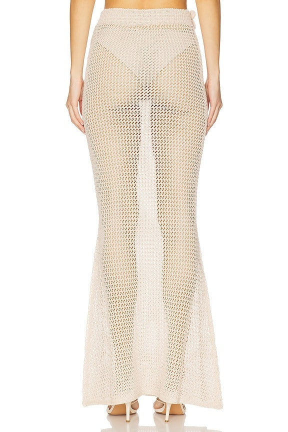 Yoko Skirt in Knitted Sand