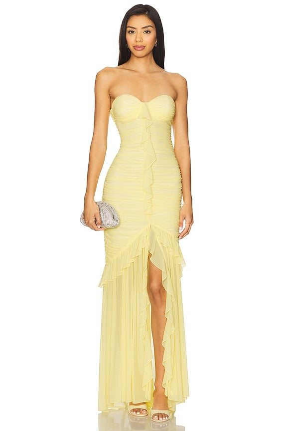 Giules Gown in Light Yellow