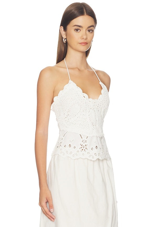 Neria Top in Optic White