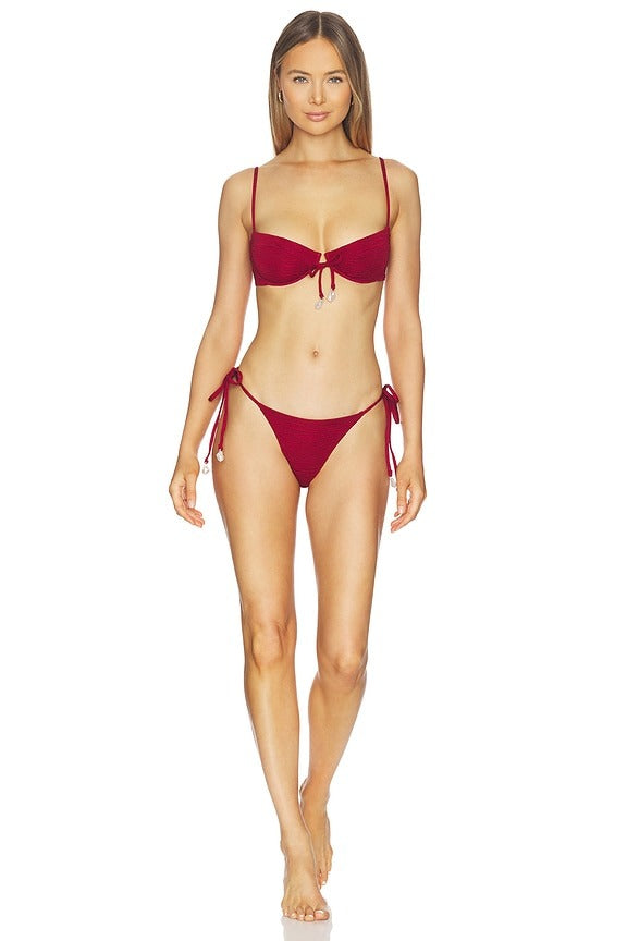 Fonda Bikini Top in Sun Dried Tomato
