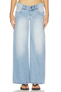 00 Wide Leg Jeans in Kaia Worn