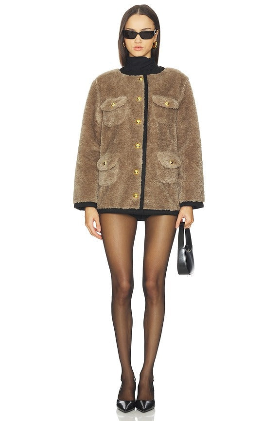 Elodie Jacket in Taupe