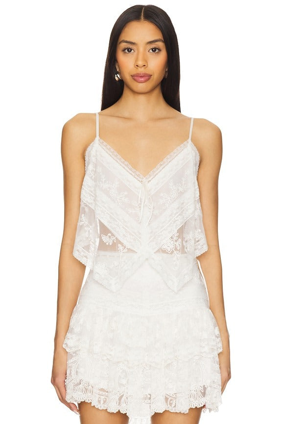 Carrera Top in Off White