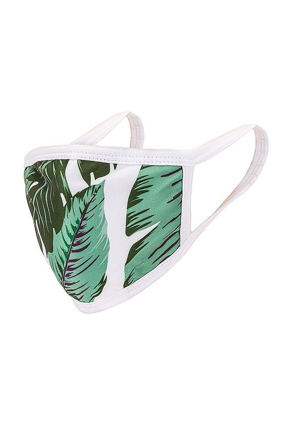 Face Mask in White Palm