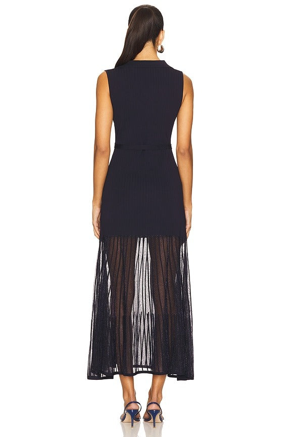 Orla Knit Maxi Dress in Navy