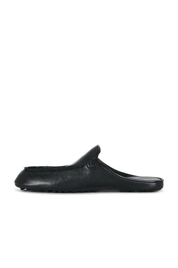 Moccasin Mule in Black