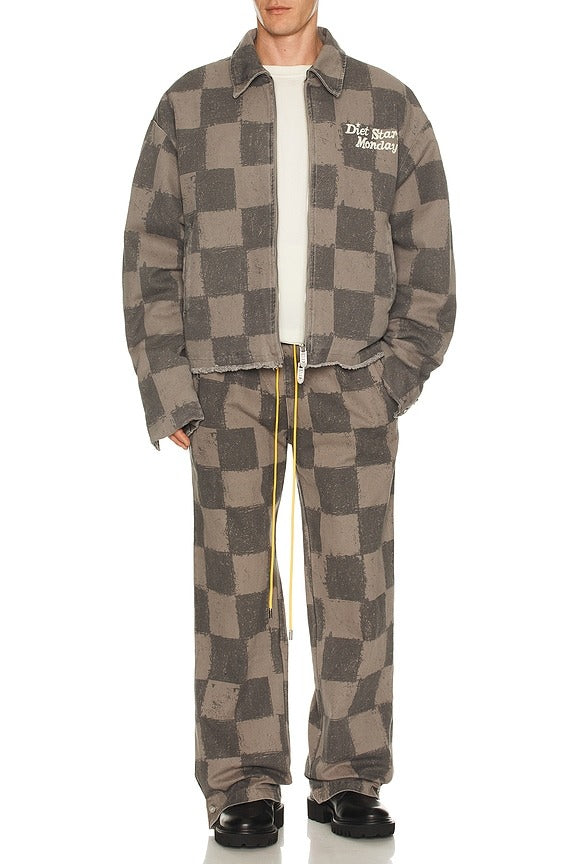 Dylan Jacket in Checkered Grey