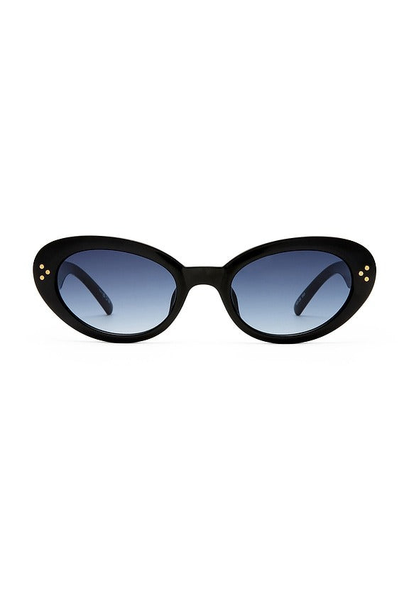 Tootsie Sunglasses in Black & Smoke Gradient