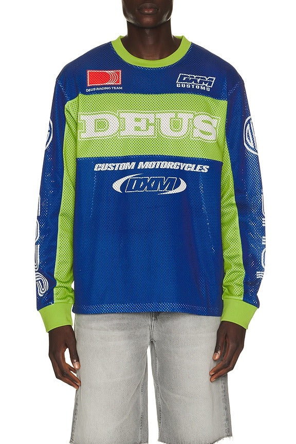 Step Out Moto Jersey in Blue