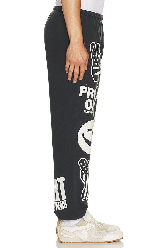 Art Happens P.E. Sweatpants in Coal
