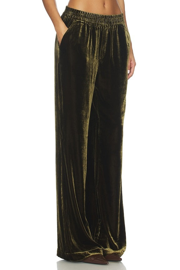 Winona Pant in Marsh Green