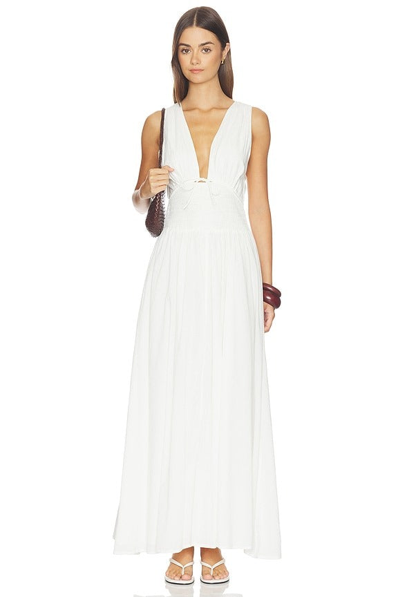 Emmaline Maxi Dress in Cream