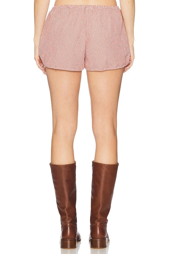 Gingham Bloomer in Red Love