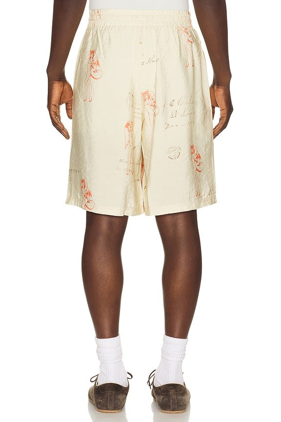 Devil & Angel Postcard Shorts in Multi
