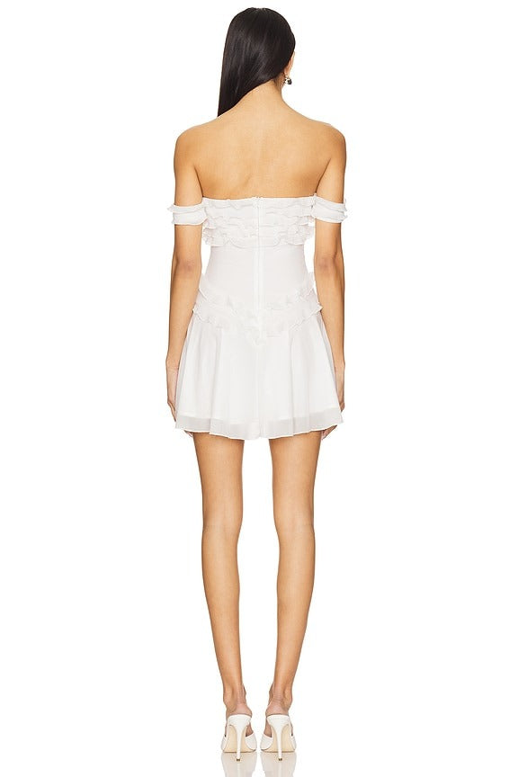 Charrisse Mini Dress in White