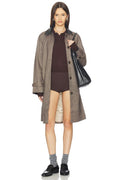 Raiden Coat in Brown Plaid