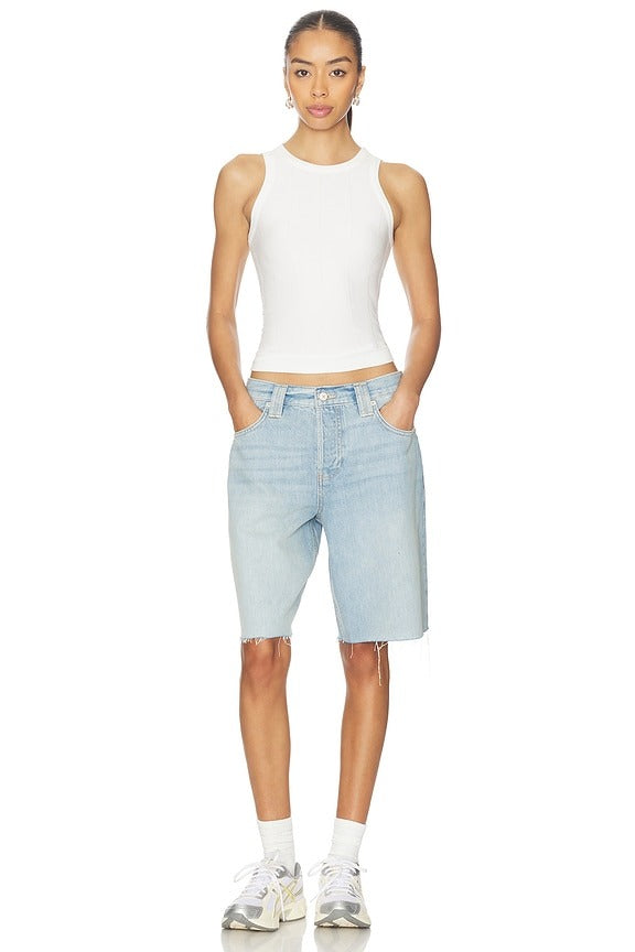 x We The Free Montana Undone Hem Short in Cowgirl Blues