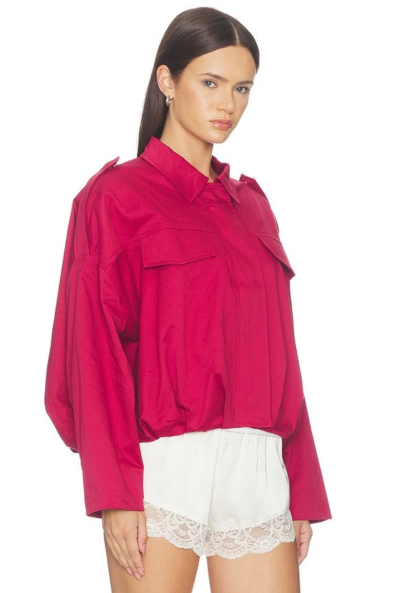 Archie Jacket in Ruby