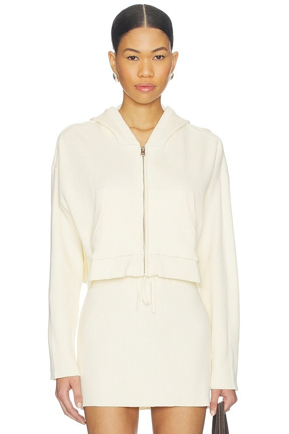 Jet Set Hoodie in Cream