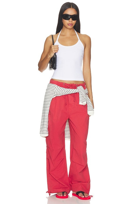 Parachute Trouser in Red