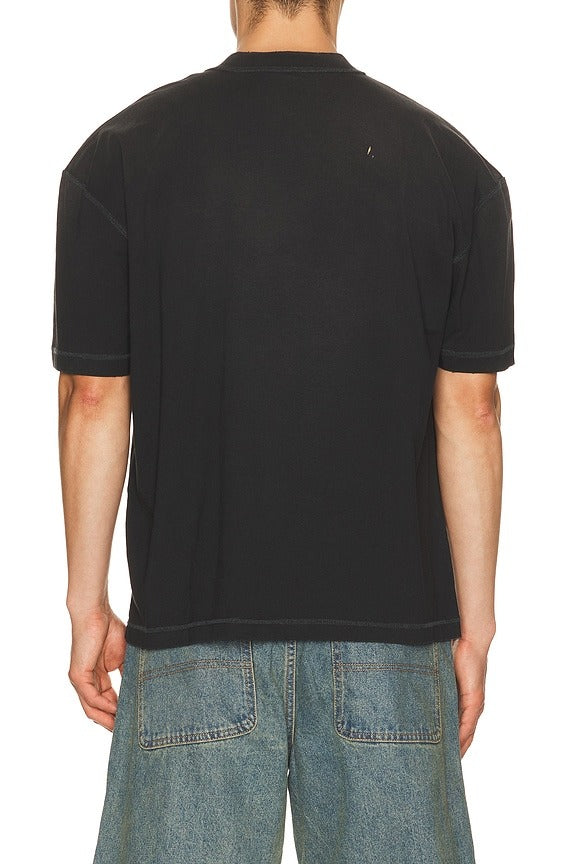 Aeterna Crew Tee in Washed Black
