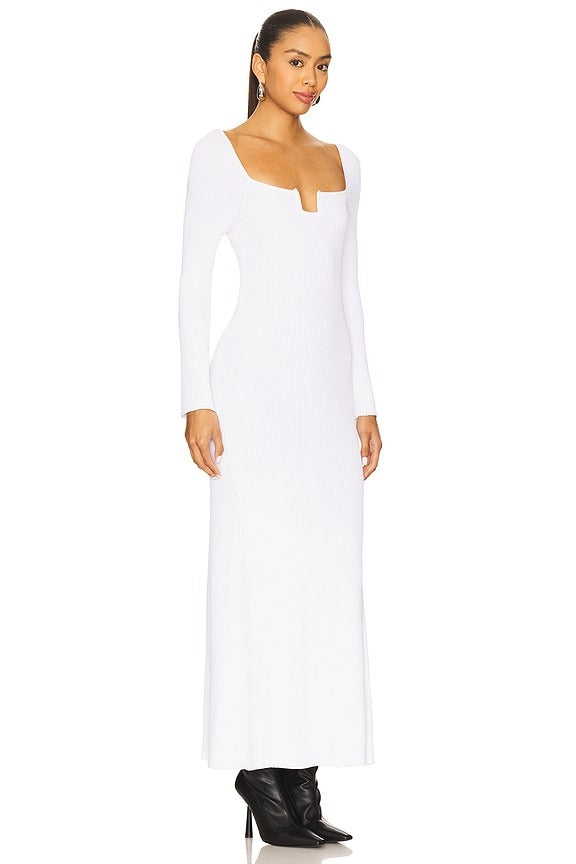 Kate Long Dress in White