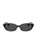 Oval Sunglasses in Top Black